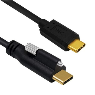 USB3.1 Type-C male to male connector with single screw cable