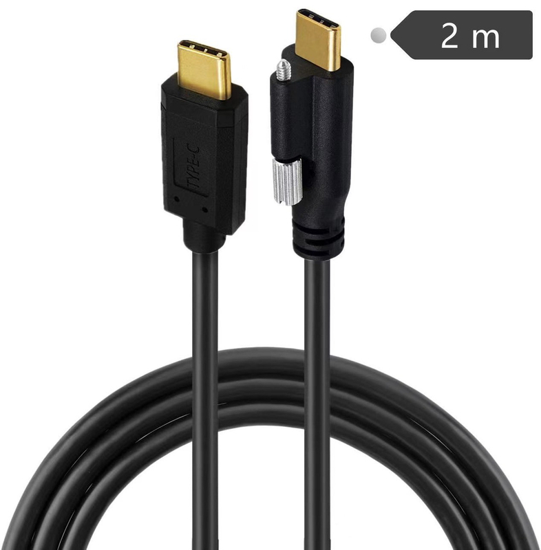 USB3.1 Type-C male to male connector with single screw cable on top