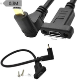Screw Locking USB 3.1 Type C Charging Cable