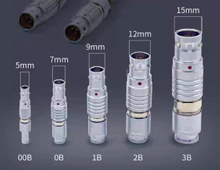 Self-locking connector compatible with LEMO aviation head series