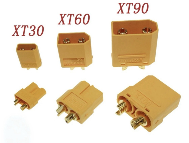 XT30, XT60 and XT90 High-Current Power Connectors