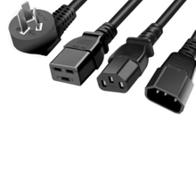 Three-prong power cord series