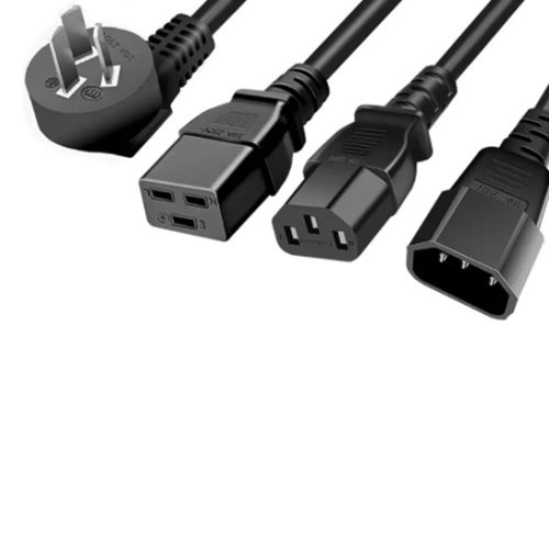 Three-prong power cord series