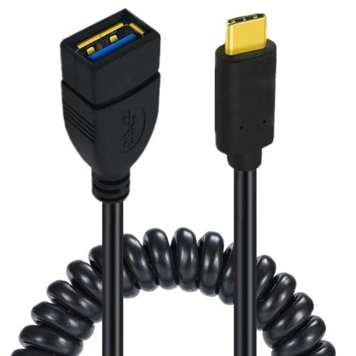 USB 3.0 TYPE-C A female-C male straight telescopic spring Cable