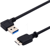90 Degree Right Angled USB 3.0 Type A to Micro B Male Cable