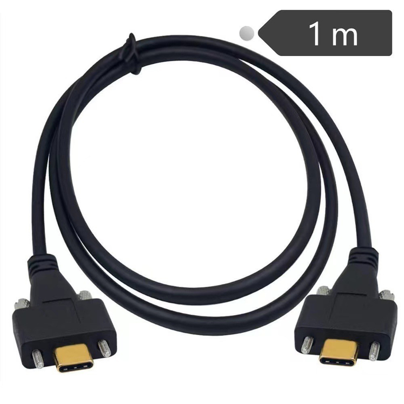 USB 3.1 Type-C high-speed transmission cable with two ears and screws