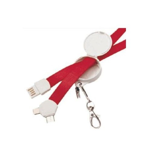 KL-4021 3 in 1 Lanyard USB Cable