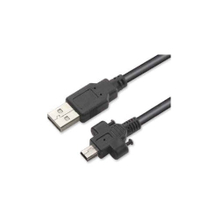 USB 2.0 Type A to Mini USB B with screw lock