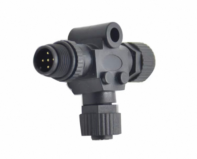 Marine T-Type 3-Way Waterproof Splitter Connector for Boat Wiring