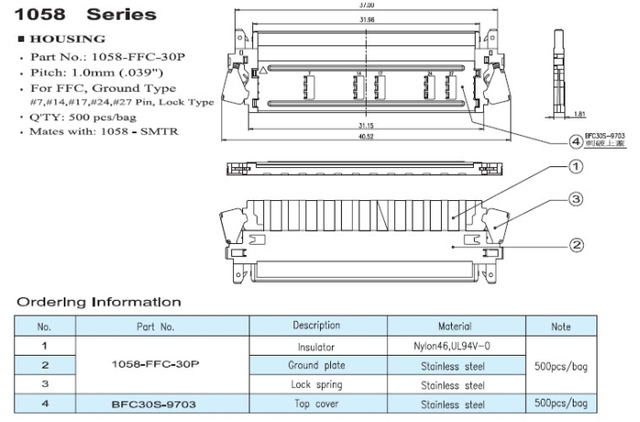 1058FFC Series Connectors