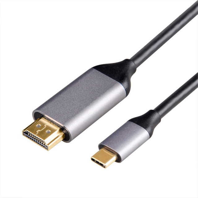 Black TYPE C TO HDMI A transmission cable