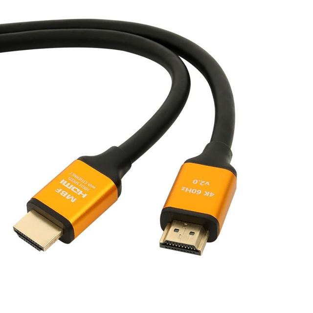 MBF Minimal Terminal UHD HDMI2.0 Golden Monitor Cable