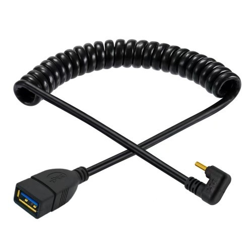 USB C Type-C Male to USB 3.0 A Female OTG Coiled Cable
