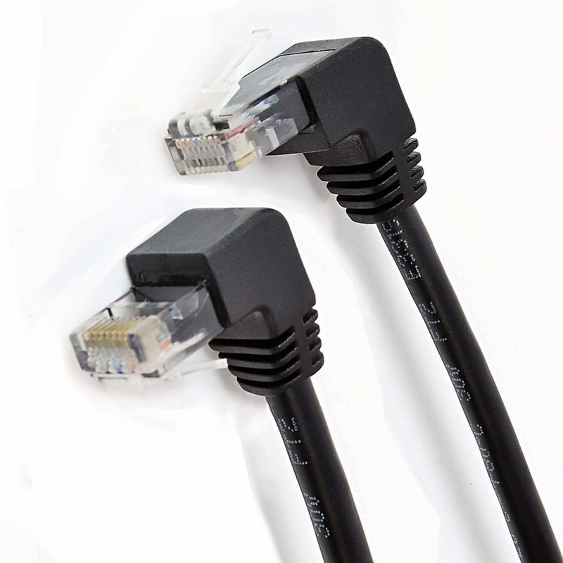 RJ45 male (90 degrees) network cable