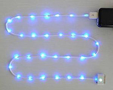 Charging luminous data cable