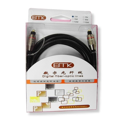 Optical fiber audio transmission line