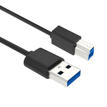USB 2.0 A to B square port to connect to monitor