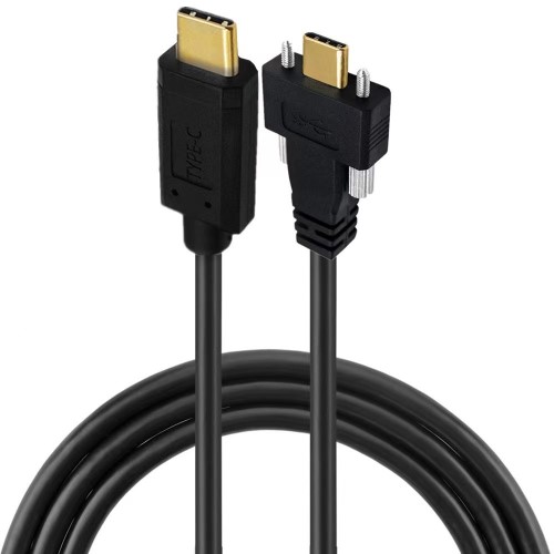 USB3.1 Type-C male to male connector with single screw cable