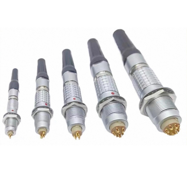 Round aviation plug