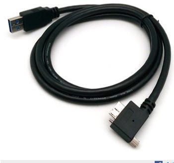 USB 3.0 A male +90 degree with lock