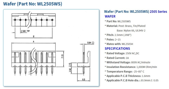 2505 Series Connectors