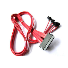 mini sas 32p to sata 7pinx 4 cable