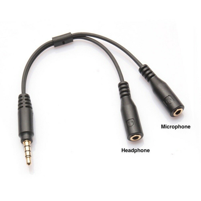 Stereo 3.5mm audio source adapter cable