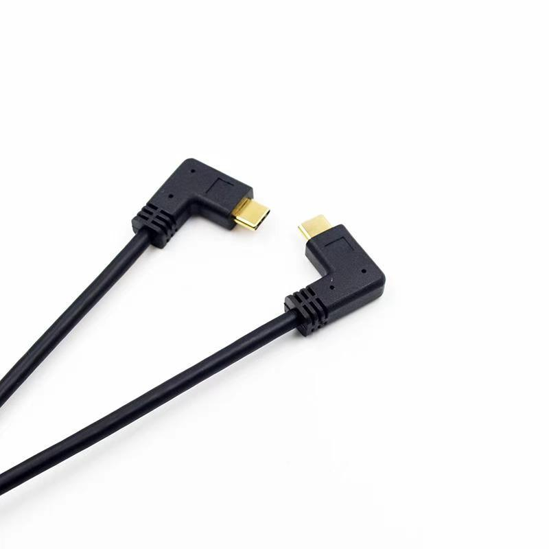 USB 3.1 Type C/C 90 degree elbow transmission cable