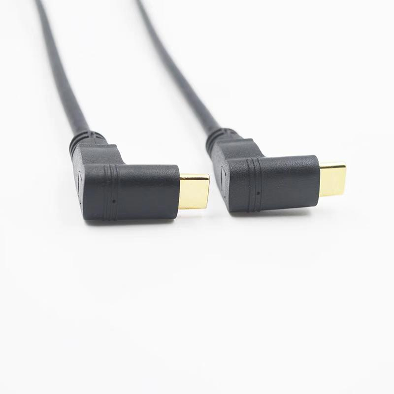 USB 3.1 Type C/C 90 degree elbow transmission cable