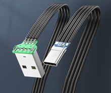 USB 2.0 Type-A male to Micro-B Male/Female OTG flat cable