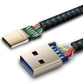 USB 2.0 A to A Male Cable