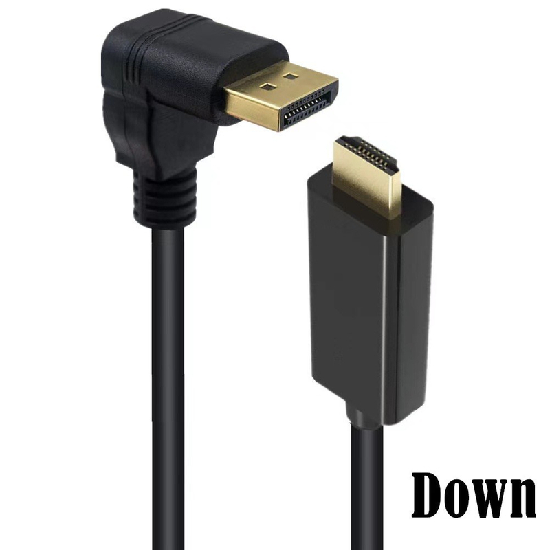 DP1.4 upward elbow to HDTV high definition cable