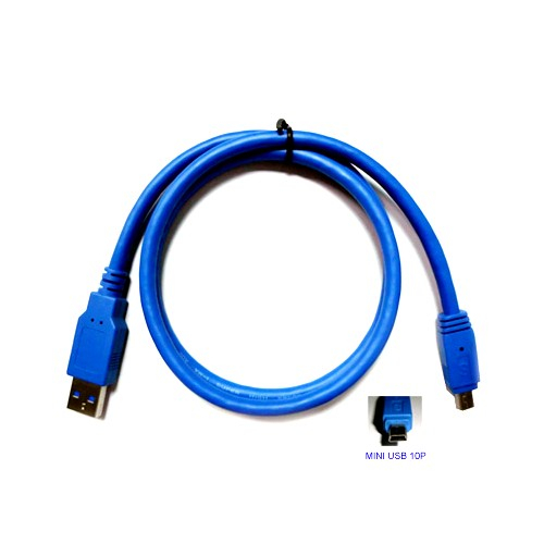 (Round cable) USB3.0 AM/Mini 10P transmission cable