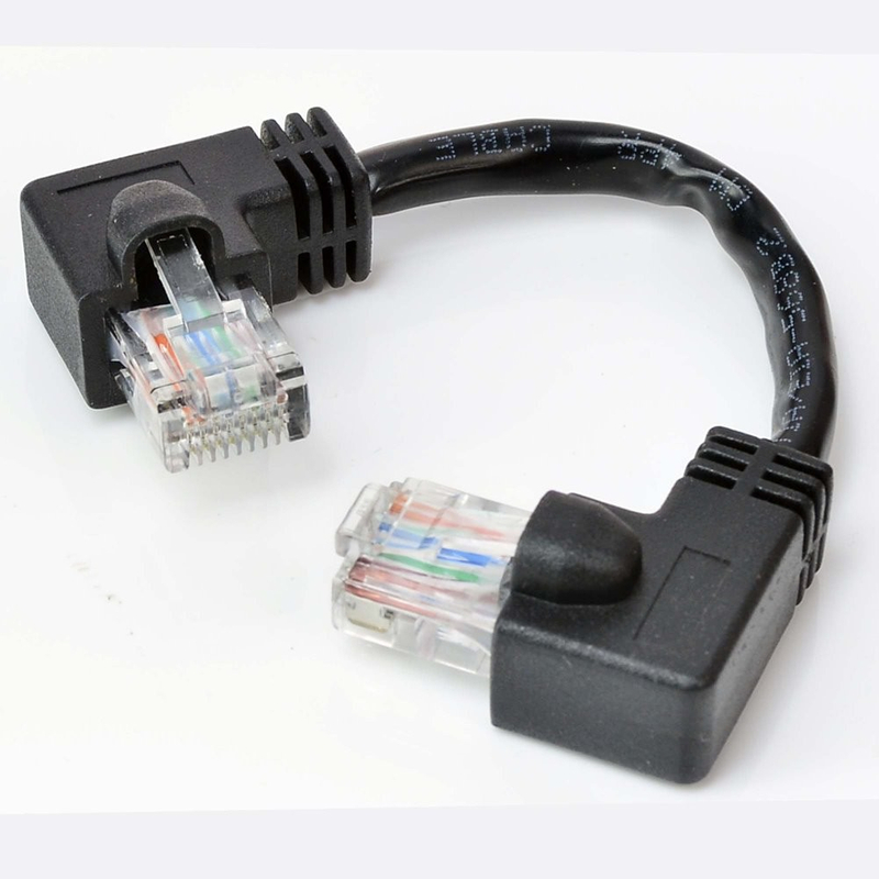 RJ45 male (90 degrees) network cable