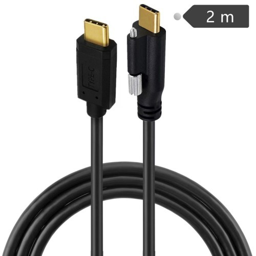 USB3.1 Type-C male to male connector with single screw cable
