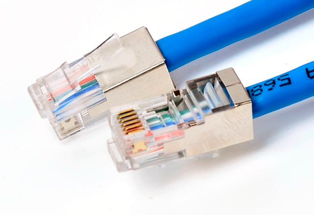 1-5 RJ45 male network flat cable