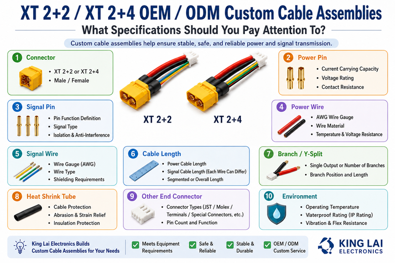 XT 2+2 and XT 2+4 Hybrid Power and Signal Connectors
