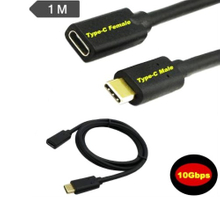 USB3.1 Extension Cable Data Extender Cord Type C Male to USB-C Female