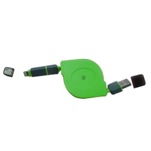 3-21 USB AM TO I-PHONE 5 Telescopic green line