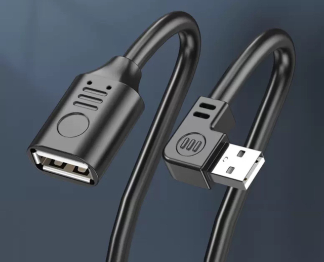 USB 2.0 Type-A male to Micro-B Male/Female OTG flat cable