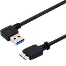 USB-3.0 A male 90 degrees to MICRO B male USB3.0 transmission cable