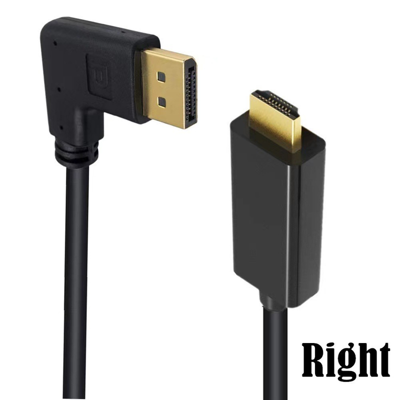 DP1.4 upward elbow to HDTV high definition cable