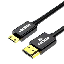 Mini HDMI to standard HDMI 8K adapter cable