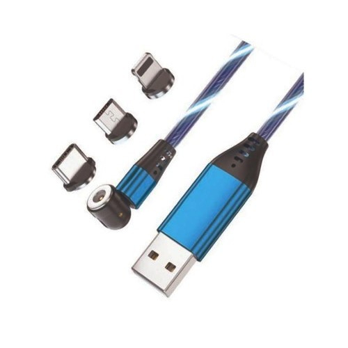 KL-4003 3 in 1 Magnetic Charging LED Cable