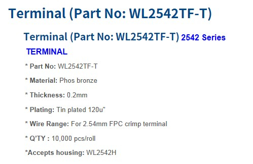2542 Series Connectors