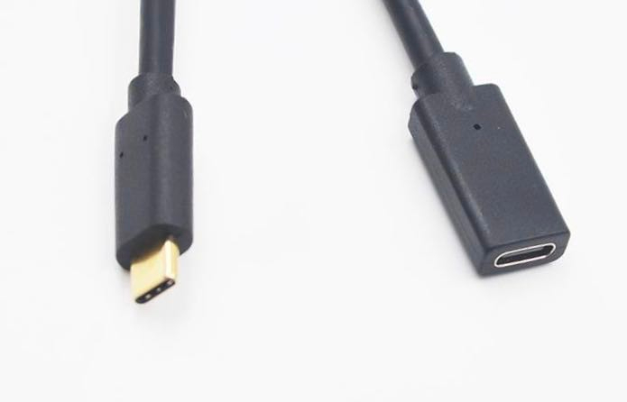 USB 3.1 Type C Black M/F