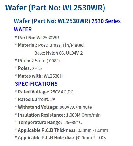 2530 Series Connectors
