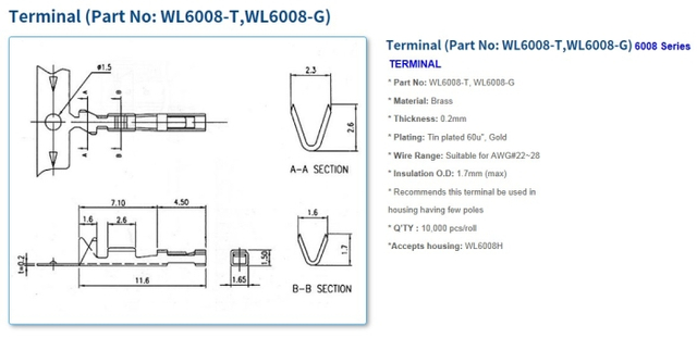 6008 Series Connectors