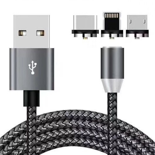 USB 2.0 one-to-three transmission cable AM/Micro, Type C, Lightning 