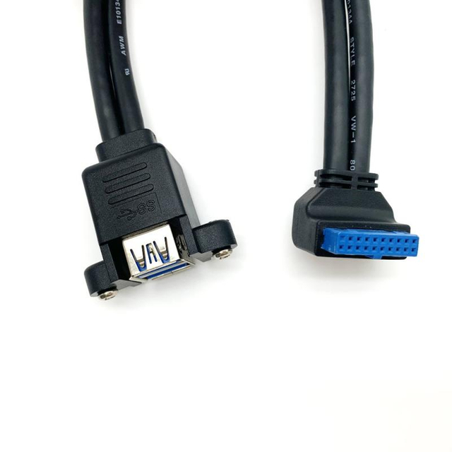 Elbow USB3.0 chassis adapter cable motherboard adapter cable 20pin to USB cable 